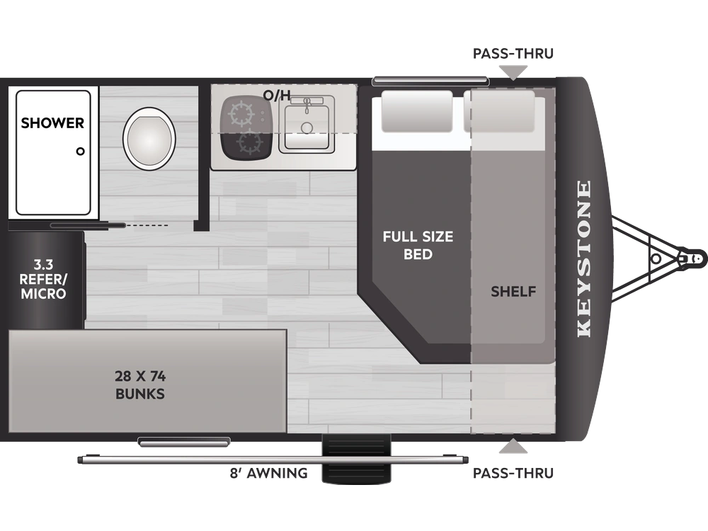2026 Keystone RV Hideout Mini Hideout Mini 130BH alt