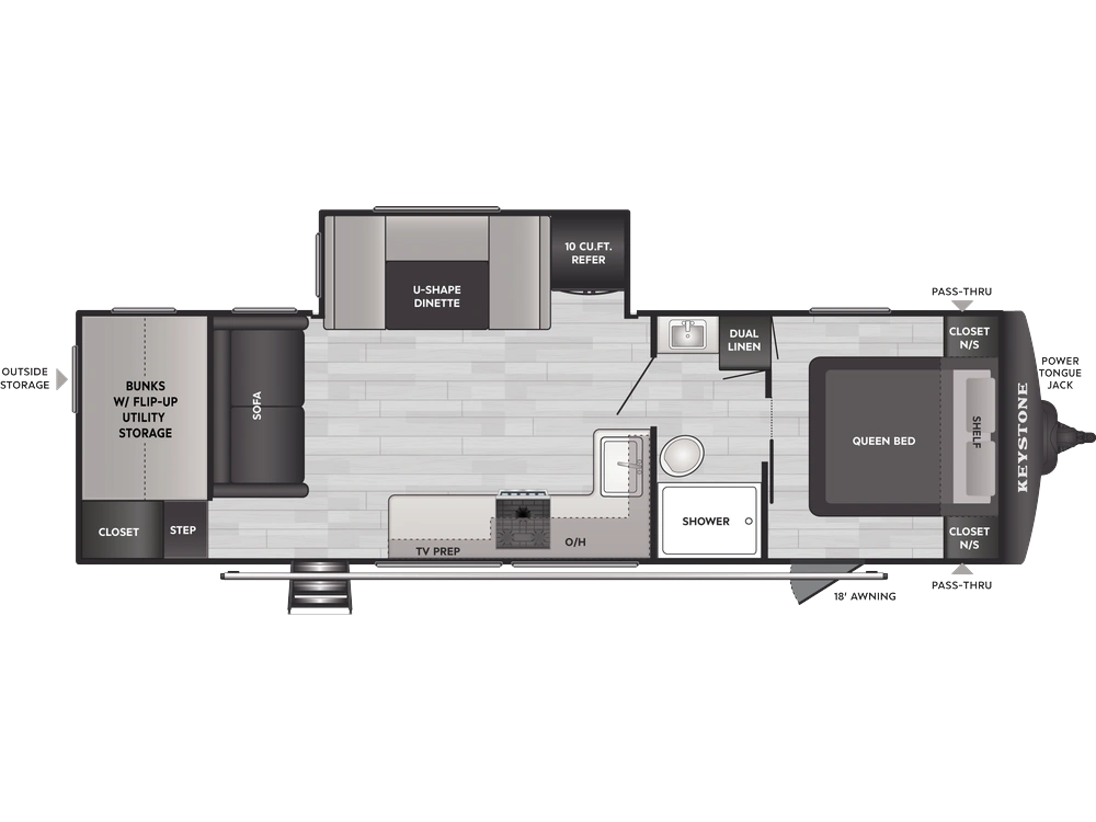 Keystone RV Hideout Sport Hideout Sport 284BHWE 2026 alt