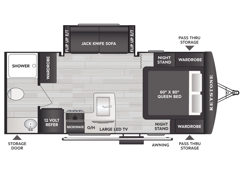 2026 Keystone RV Passport Classic Travel Trailers Passport Classic Travel Trailers 184RBWE alt