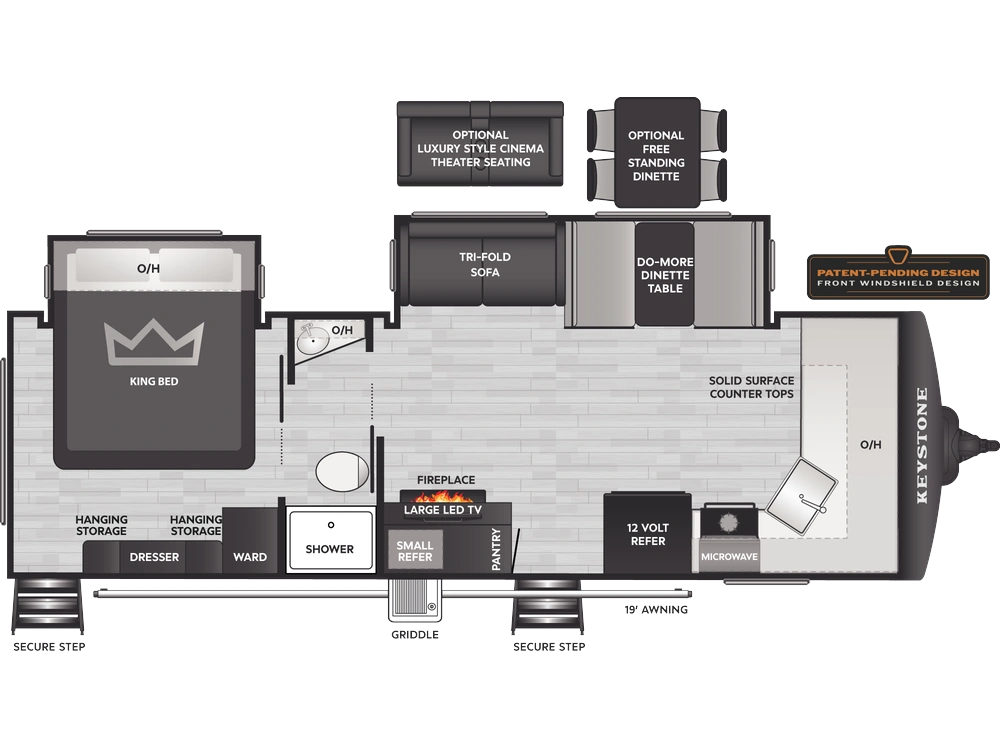 Keystone RV Bullet Premium Bullet Premium 265FKS 2026 alt
