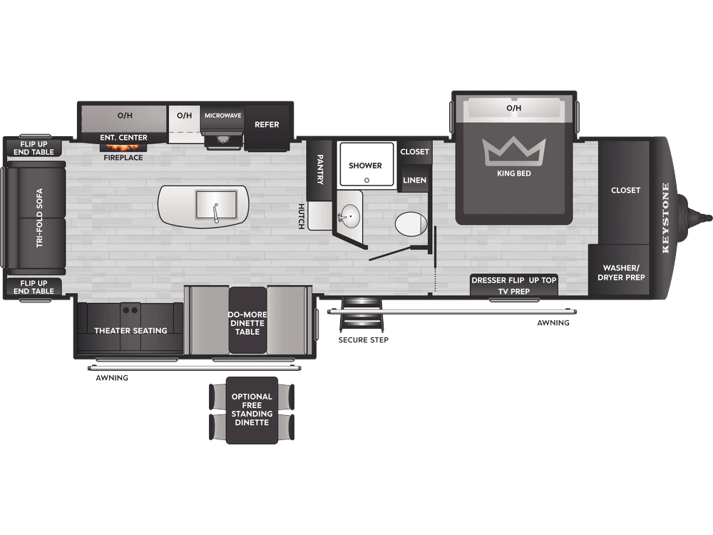 2026 Keystone RV Bullet Premium Bullet Premium 310RES alt