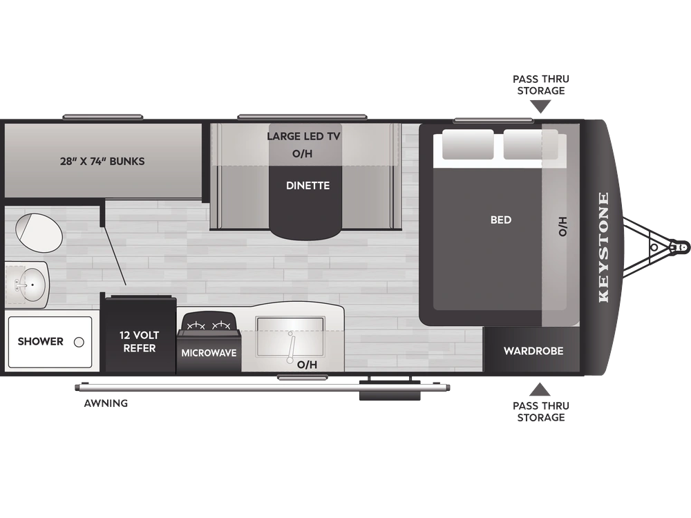 2026 Keystone RV Passport Classic Travel Trailers Passport Classic Travel Trailers 170BH alt