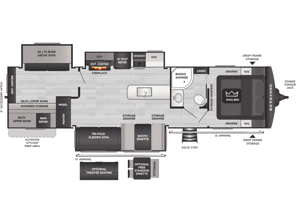 2026 Keystone RV Cougar Half-Ton Cougar Half-Ton 34TSB alt