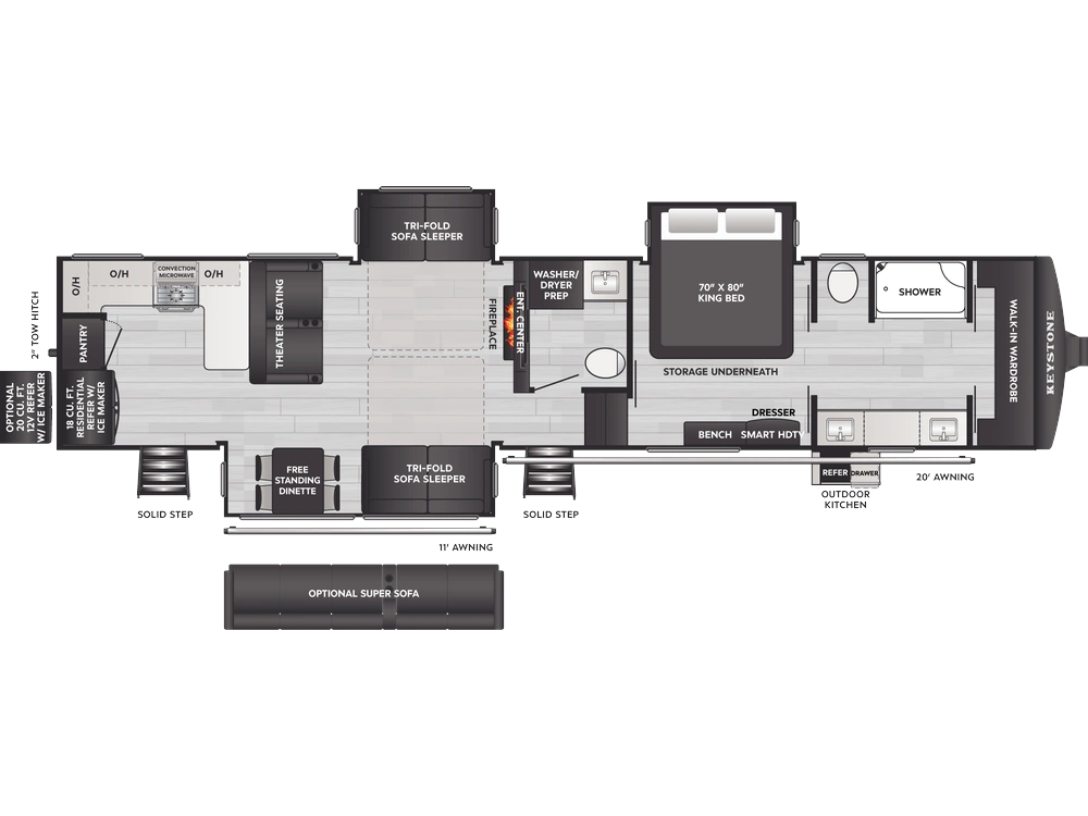 Keystone RV Alpine Alpine 3910RK 2026 alt