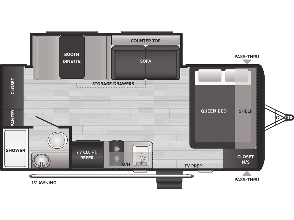 Keystone RV Hideout Mini Hideout Mini 186SS 2026 alt