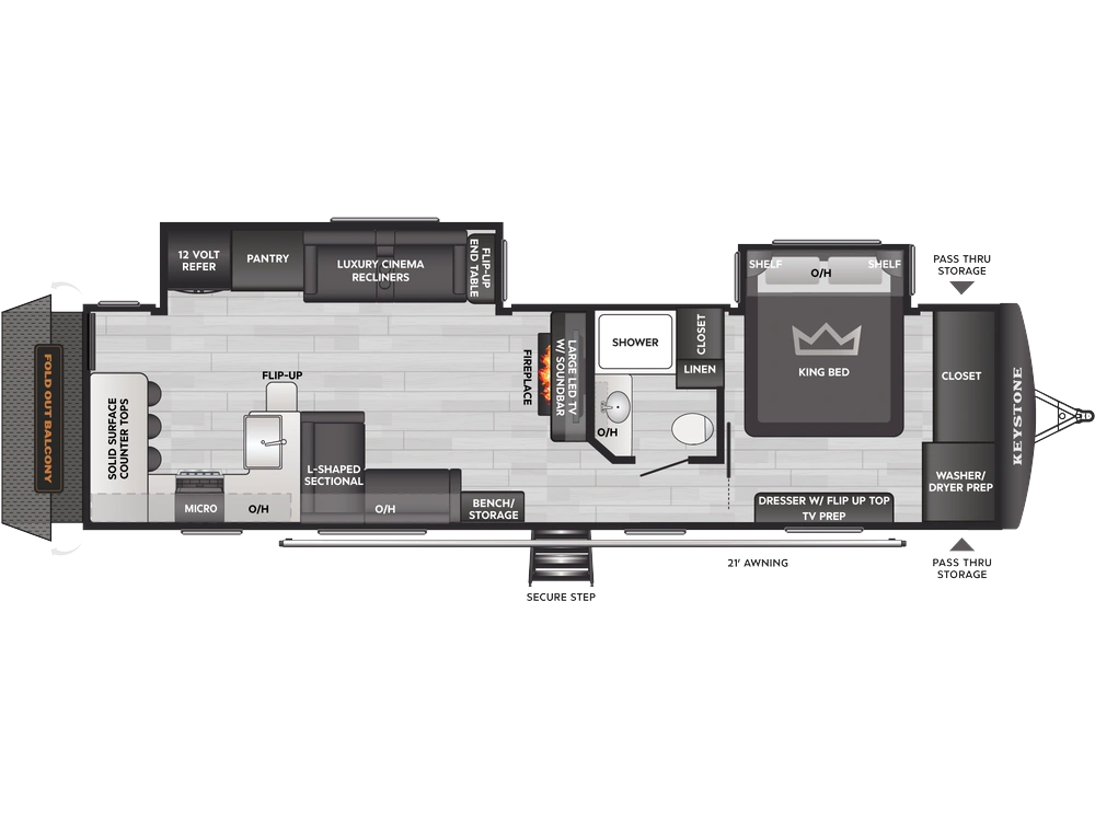 Keystone RV Passport Passport 3360BK 2026 alt