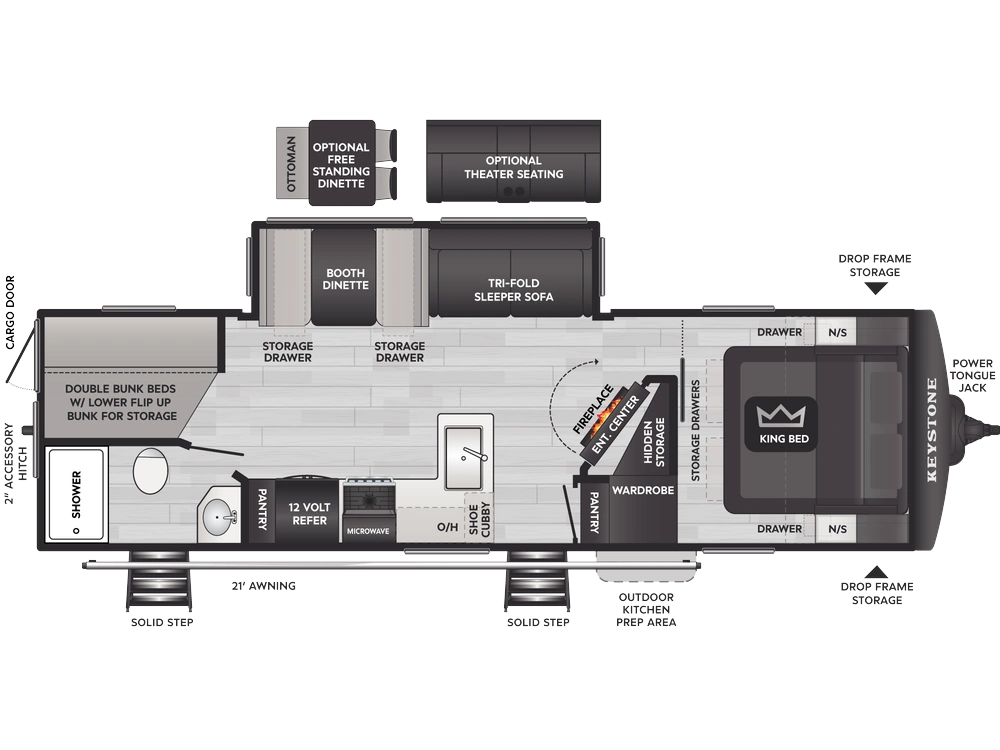 Keystone RV Cougar Half-Ton Cougar Half-Ton 28BHS 2026 alt