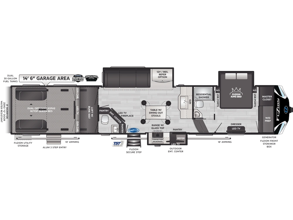 2026 Keystone RV Fuzion Fuzion 427 alt