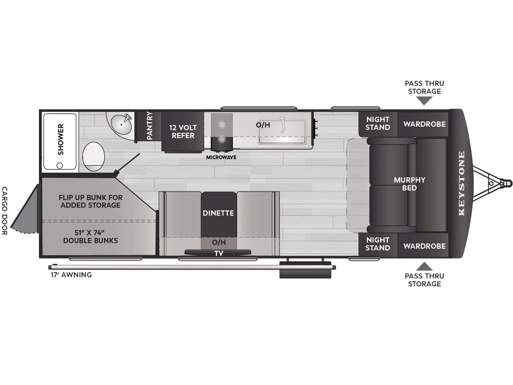 2026 Keystone RV Bullet Classic Bullet Classic 21BHC alt