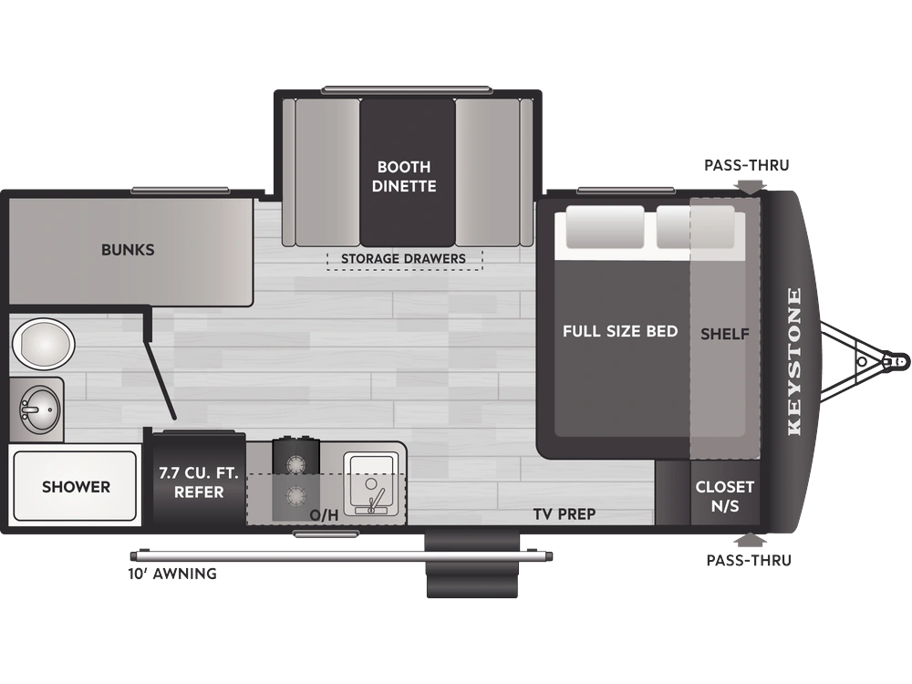 Keystone RV Hideout Mini Hideout Mini 176BH 2026 alt
