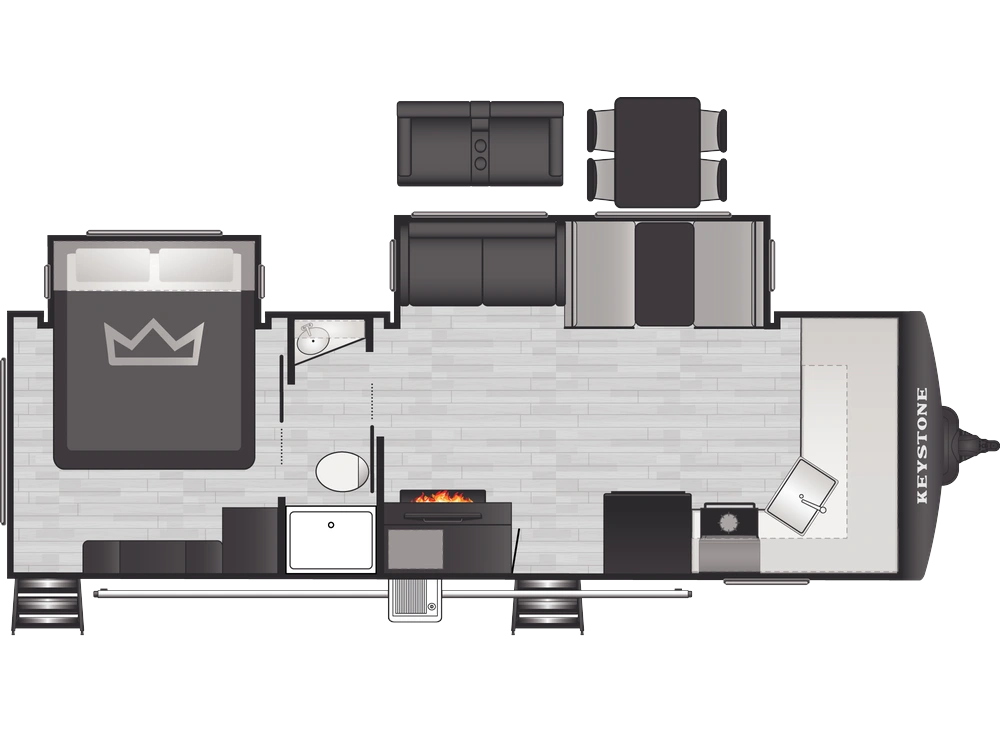 Keystone RV Bullet Premium Bullet Premium 265FKS 2026 alt