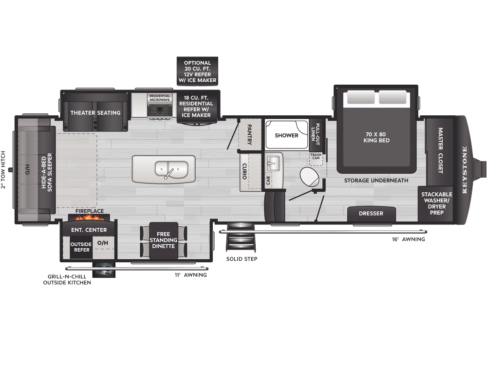 Keystone RV Alpine Avalanche Edition Alpine Avalanche Edition 302RS 2026 alt
