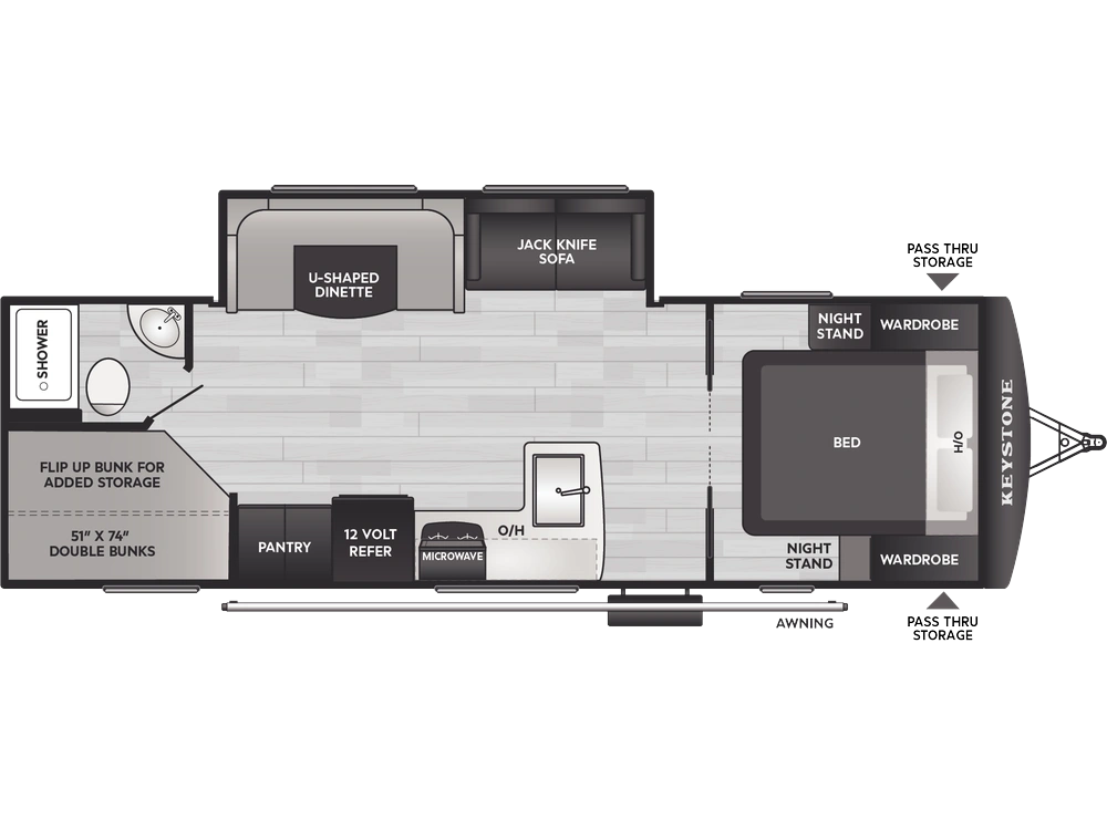 Keystone RV Passport Classic Travel Trailers Passport Classic Travel Trailers 264BH 2026 alt