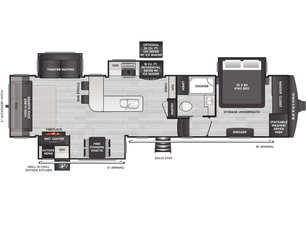 Keystone RV Alpine Avalanche Edition Alpine Avalanche Edition 338GK 2026 alt