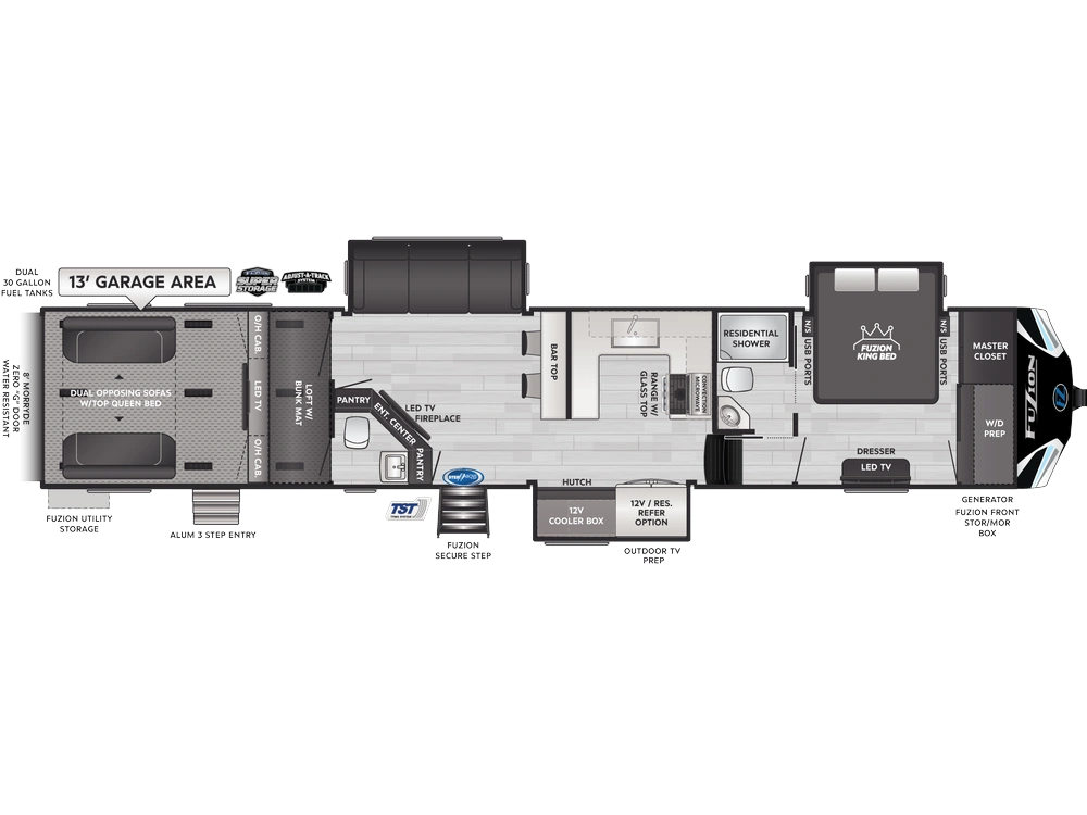 2026 Keystone RV Fuzion Fuzion 421 alt