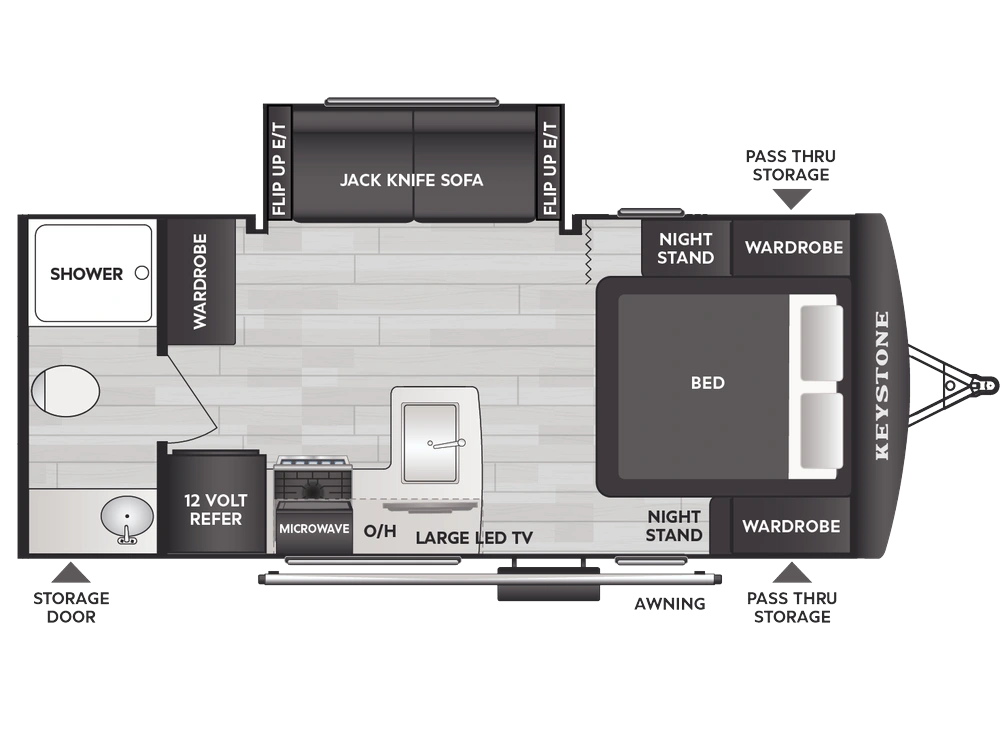 2026 Keystone RV Passport Classic Travel Trailers Passport Classic Travel Trailers 184RB alt