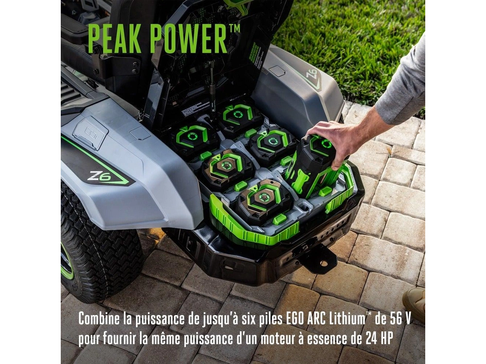 EGO Tondeuse à conducteur porté et à rayon de braquage zéro POWER+ de 42 po avec e-STEER™ (Deux 10,0 Ah et Quatre 6,0 Ah Piles) ZT4215S Tondeuse à conducteur porté et à rayon de braquage zéro POWER+ de 42 po avec e-STEER™ (Deux 10,0 Ah et Quatre 6,0 Ah Piles) ZT4215S 2026 alt
