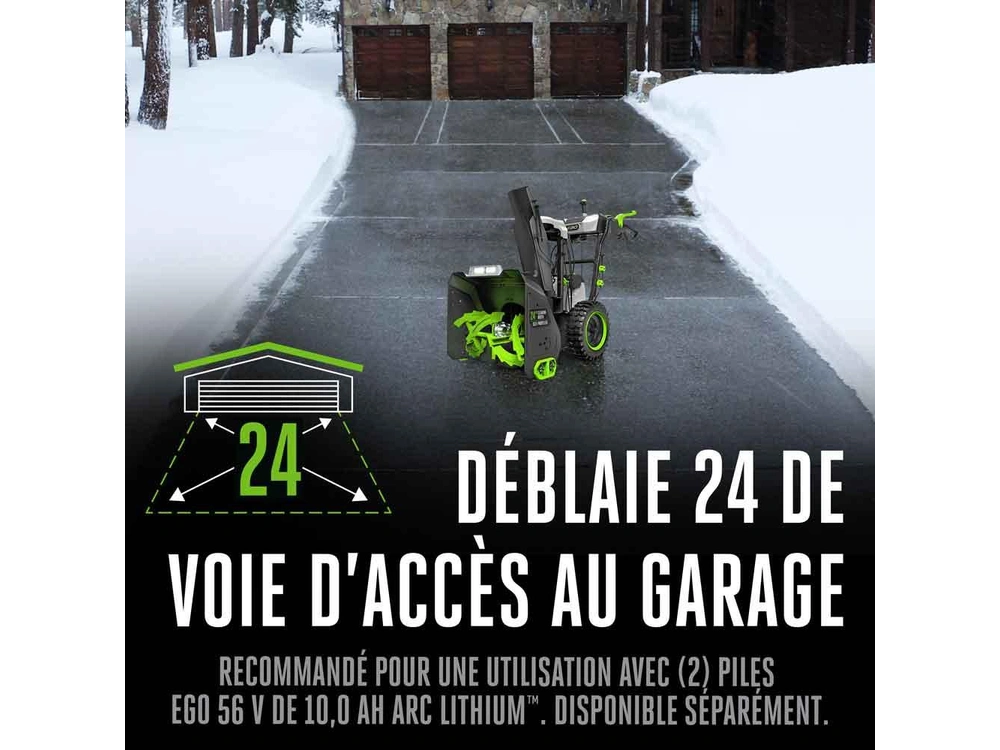 EGO Souffleuse à neige avec piles et chargeur SNT2416 Souffleuse à neige avec piles et chargeur SNT2416 2026 alt