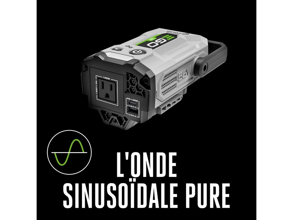 EGO Convertisseur continu-alternatif POWER+ Nexus Escape de 180 w PAD1800 Convertisseur continu-alternatif POWER+ Nexus Escape de 180 w PAD1800 2026 alt