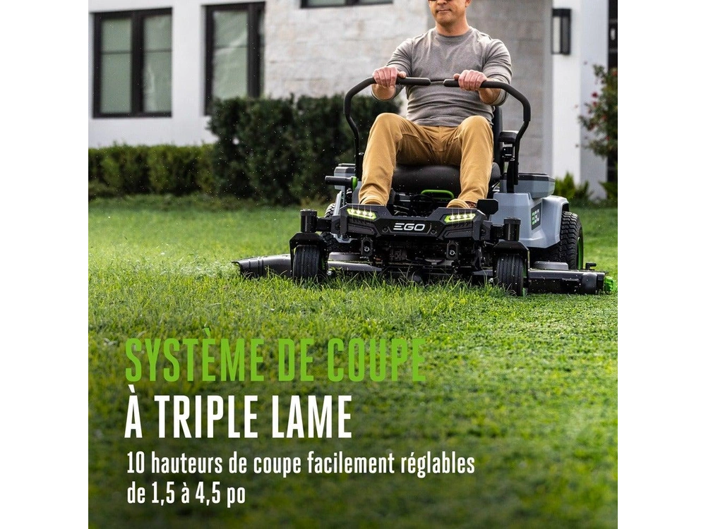 EGO Tondeuse à conducteur porté et à rayon de braquage zéro POWER+ de 52 po (Six piles de 10,0 Ah) ZT5216L Tondeuse à conducteur porté et à rayon de braquage zéro POWER+ de 52 po (Six piles de 10,0 Ah) ZT5216L 2026 alt