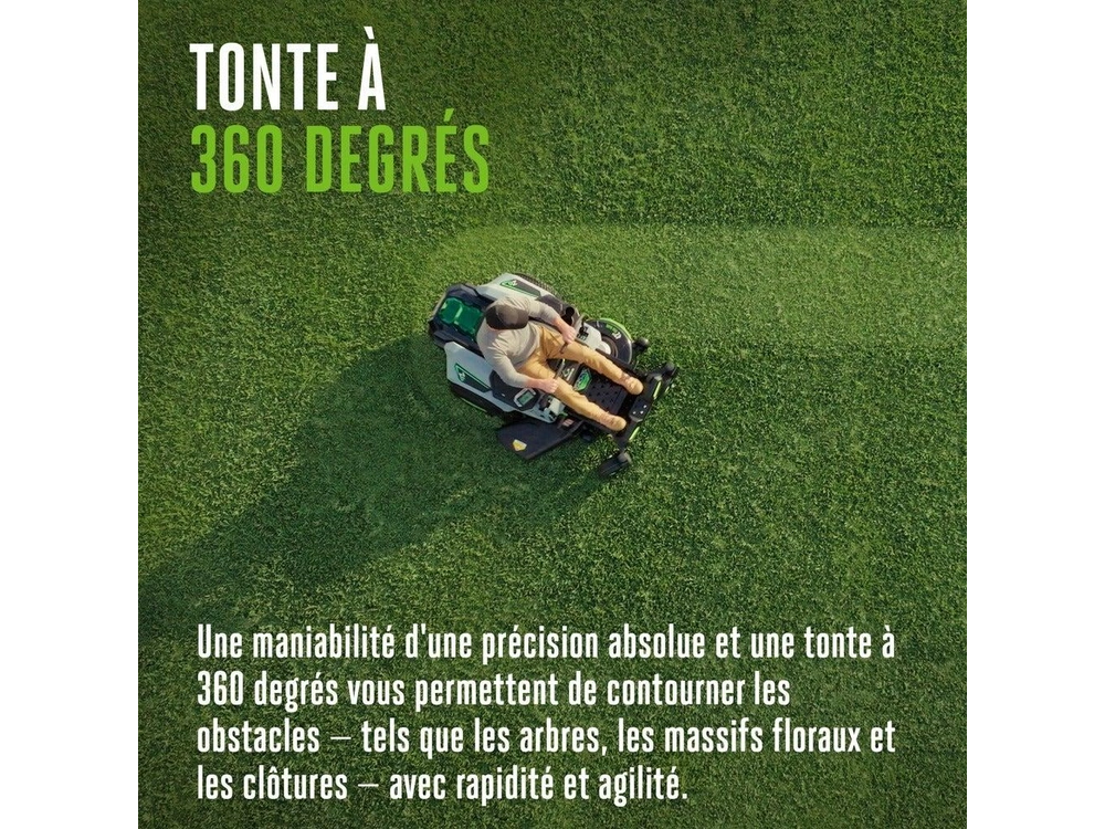 EGO Tondeuse à conducteur porté et à rayon de braquage zéro POWER+ de 42 po (6 piles de 6,0 Ah) ZT4214L Tondeuse à conducteur porté et à rayon de braquage zéro POWER+ de 42 po (6 piles de 6,0 Ah) ZT4214L 2026 alt