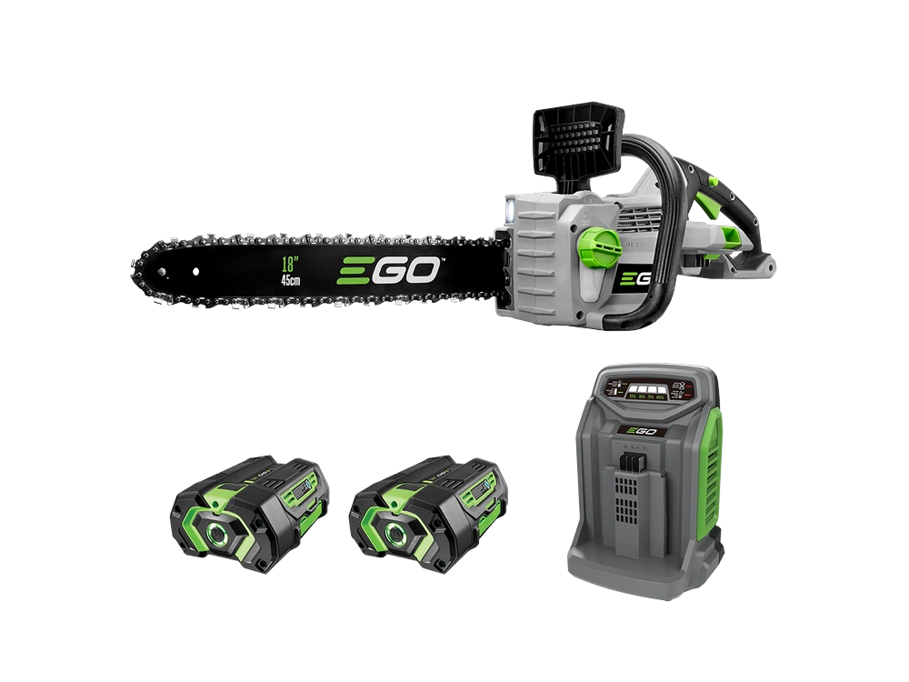EGO Scie à chaîne avec (2) piles et chargeur CS1804-2 Scie à chaîne avec (2) piles et chargeur CS1804-2 2026 alt