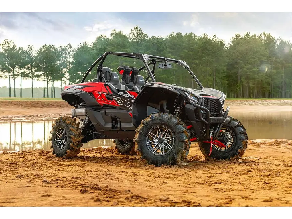 2027 Kawasaki TERYX KRX 1000 LIFTED EDITION Sunbeam Red / Super Black