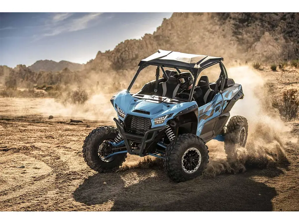 2027 Kawasaki TERYX KRX 1000 eS Sky Blue / Ebony