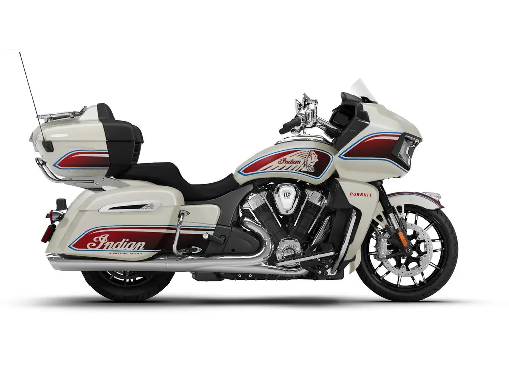 2026 Indian Motorcycle Pursuit Limited Signature Series Frontier Pearl / Revere Red