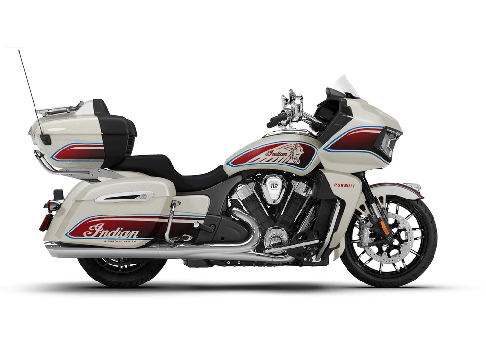 2026 Indian Motorcycle Pursuit Limited Signature Series Pursuit Limited Signature Series Frontier Pearl / Revere Red alt