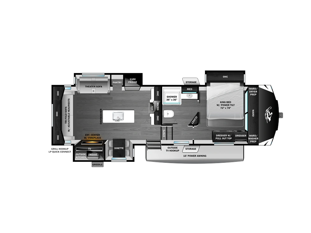 2026 Open Range Open Range 3X Fifth Wheel Open Range 3X Fifth Wheel 287RLS alt