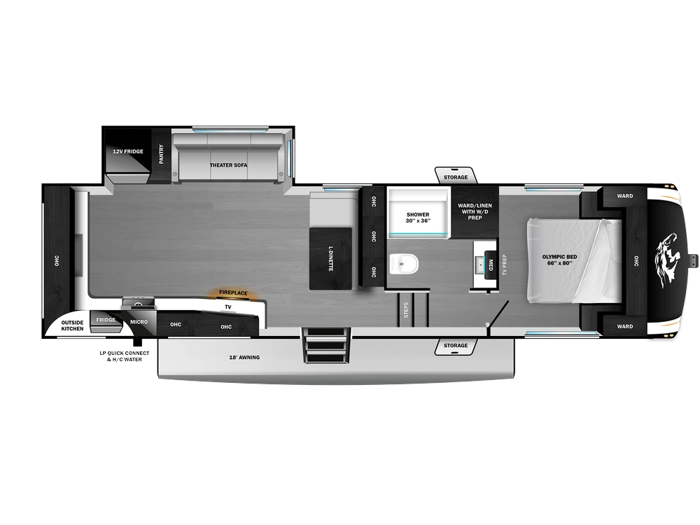 2026 Open Range Roamer Fifth Wheel Roamer Fifth Wheel 27RKSS alt