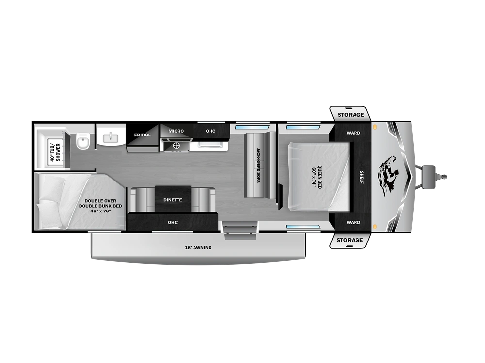 2026 Open Range Colt Travel Trailer Colt Travel Trailer 26DB alt
