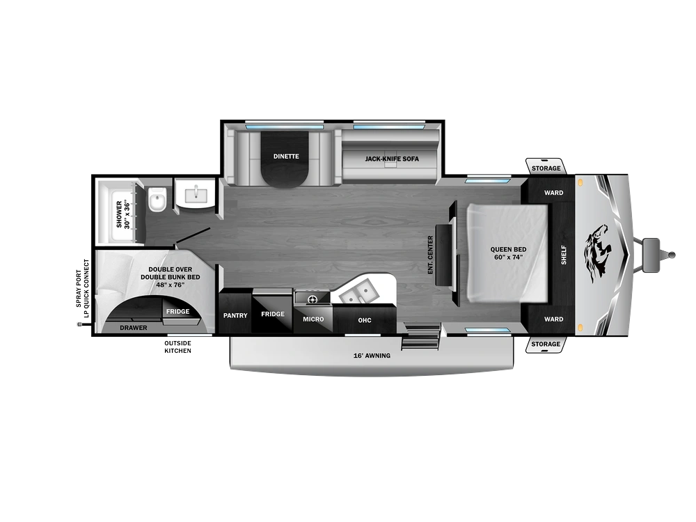 2026 Open Range Colt Travel Trailer Colt Travel Trailer 26DBS alt