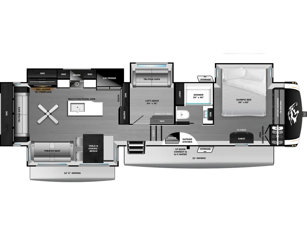 2026 Open Range Roamer Fifth Wheel Roamer Fifth Wheel 35MRQS alt