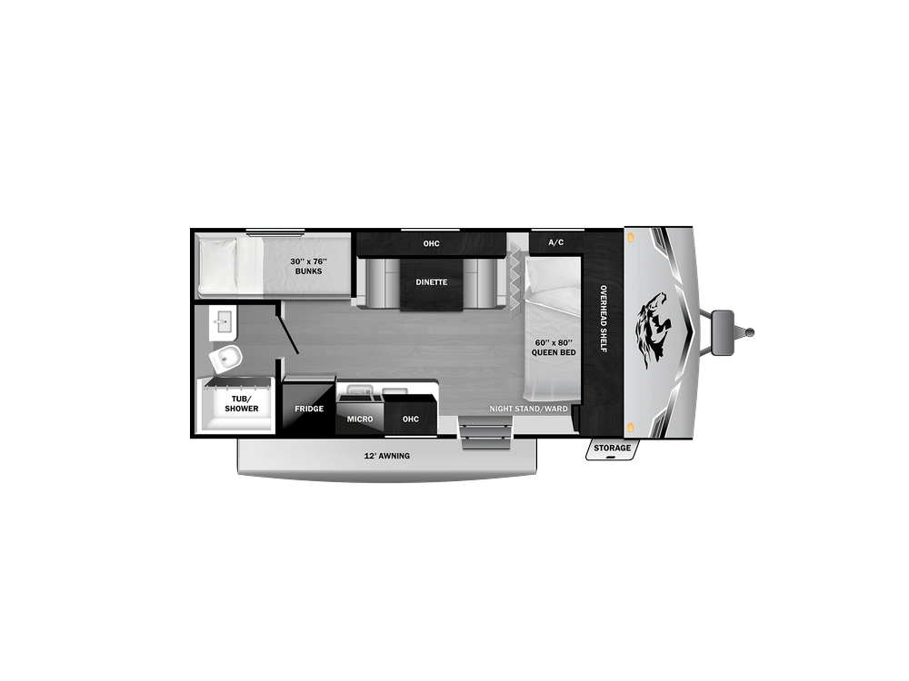 2026 Open Range Colt Travel Trailer Colt Travel Trailer 18BH alt
