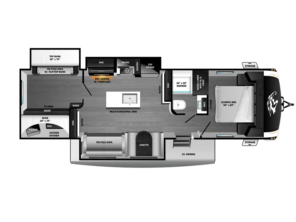 2026 Open Range Roamer Light Duty Travel Trailer Roamer Light Duty Travel Trailer 31TBTS alt