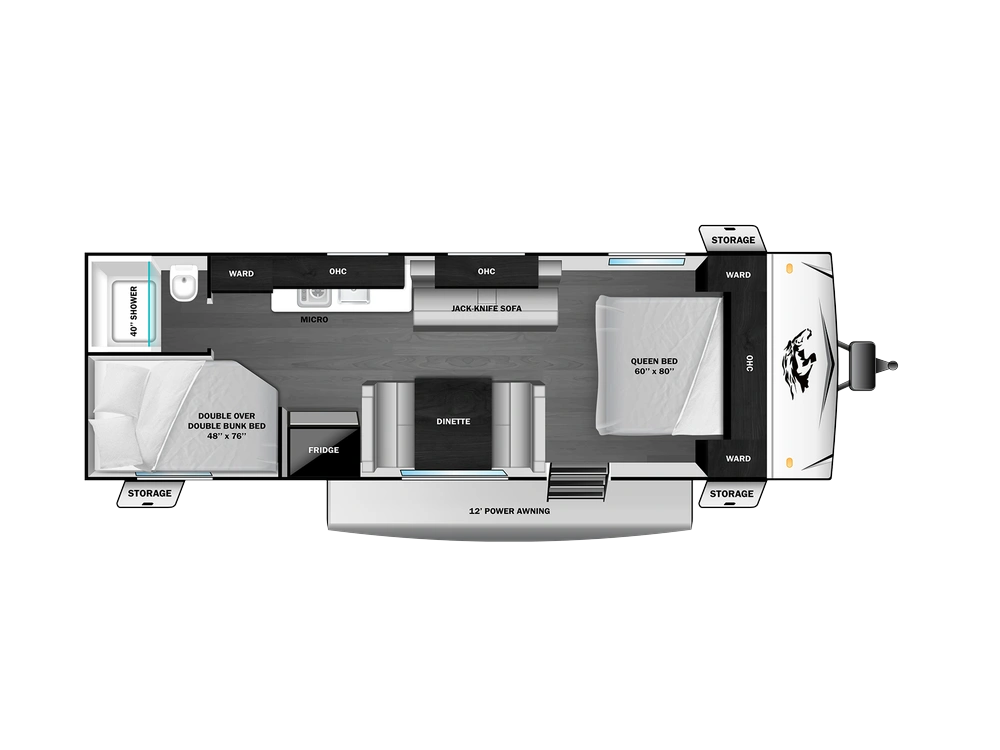 2026 Open Range Colt Travel Trailer Colt Travel Trailer 25BH - CTR Edition alt