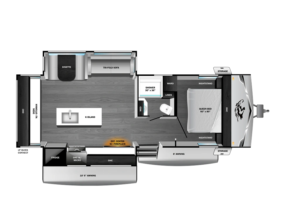 2026 Open Range Range Lite Travel Trailer Range Lite Travel Trailer 280MKI alt