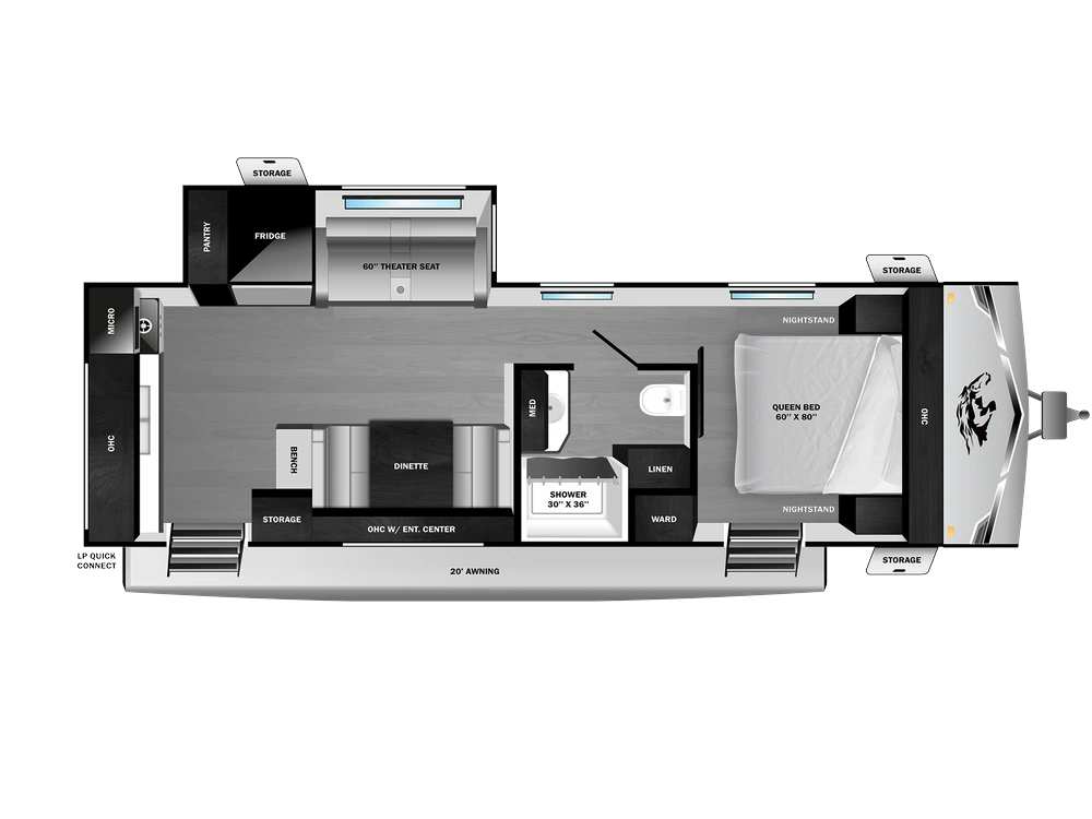 2026 Open Range Range Lite Travel Trailer Range Lite Travel Trailer 230MKD alt