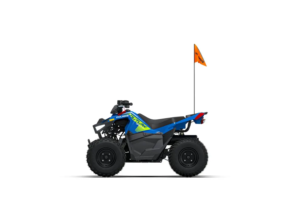 2026 Polaris Outlaw 70 EFI Velocity Blue/Lifted Lime
