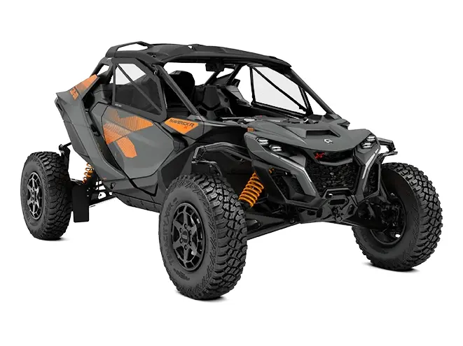 2027 Can-Am Maverick R X Granite Grey & Orange Crush