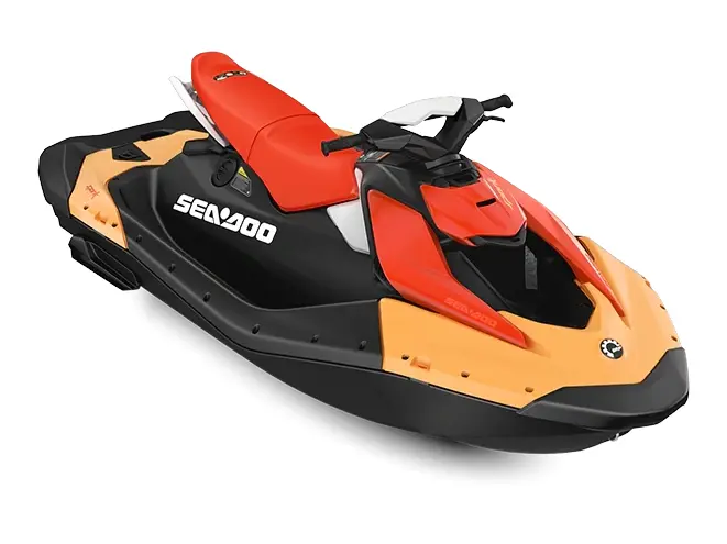 2027 Sea-Doo Spark for 3 90 hp Sunrise Orange / Dragon Red
