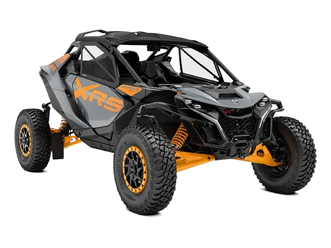 2027 Can-Am Maverick R Maverick R X rs Dolomite Grey & Orange Crush alt
