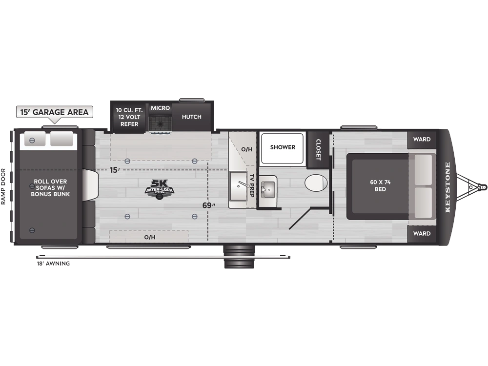 2027 Keystone RV Carbon Aluminum Carbon Aluminum 30WFO alt