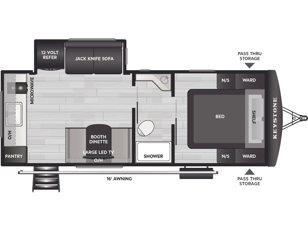Keystone RV Passport Classic Travel Trailers Passport Classic Travel Trailers 210RKC 2027 alt