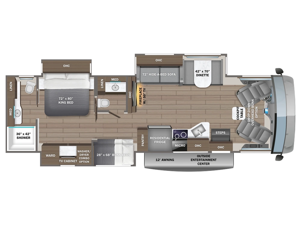 2027 Jayco Precept Prestige Precept Prestige 36B 7.3L 2V DEVCT NA PFI V8 alt