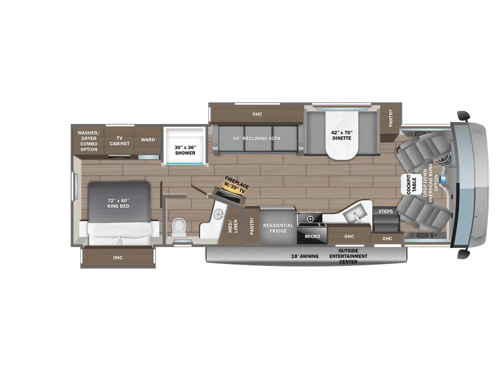 2027 Jayco Precept 34B 7.3L 2V DEVCT NA PFI V8