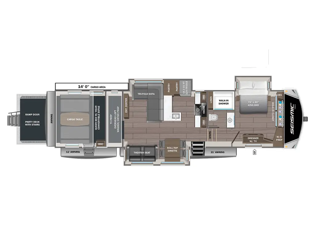 2027 Jayco Seismic Fifth Wheel Toy Hauler 395