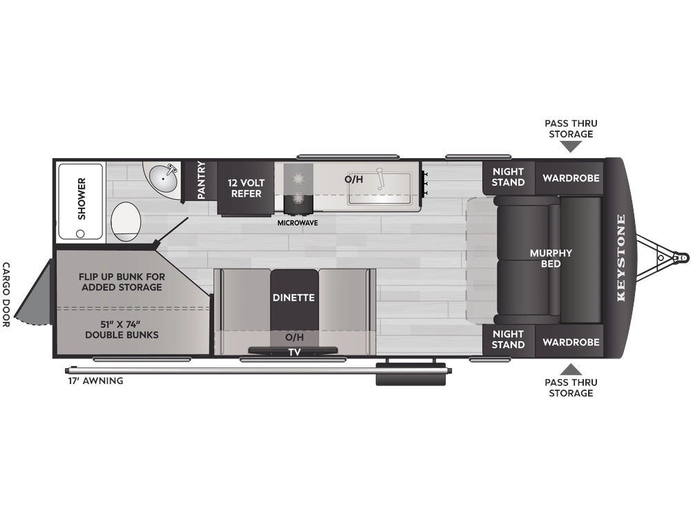 Keystone RV Bullet Classic Bullet Classic 21BHCWE 2027 alt